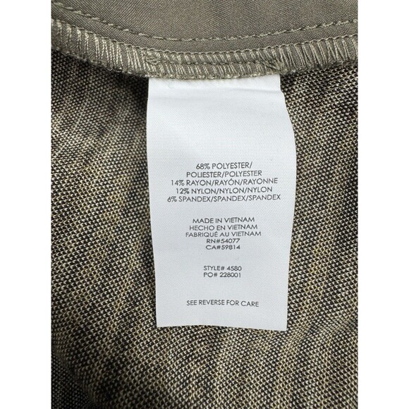 Cabi Skirt Suit Twill Check Plaid Beige Tan Jacket Size M Skirt Size 8 Corporate - Picture 13 of 14